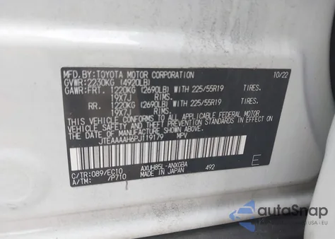 2023 Toyota Venza Xle z USA, uszkodzony, nr VIN JTEAAAAH6PJ119179